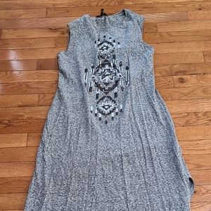 Gray maxi dress